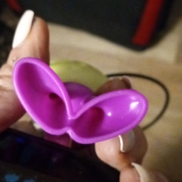 Wacky Pack Spoonsters Alien Sonic Spoon Purple Green Glow In The Dark - Picture 4 of 4